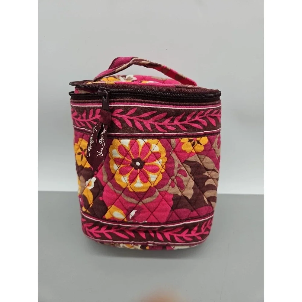 Vera Bradley‎ Pucinni Lunch Bag Insulated Hot or Cold Floral Purple Pink Brown